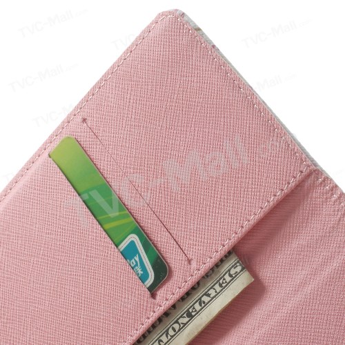 Case Huawei P7 / Pre-order * หนัง PU และ TPU วัสดุ ดอกกุหลาบลูกไม้รูปแบบการปักดอกไม้ฝังด้วย rhinestones เงา *