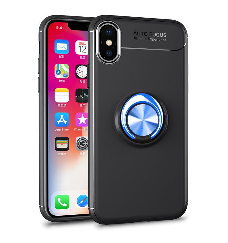 Case iPhone X , iPhone XS / Pre-Order * แหวนนิ้ว +ขา TPU + PC ไฮบริด หมุนได้ 360 องศา *