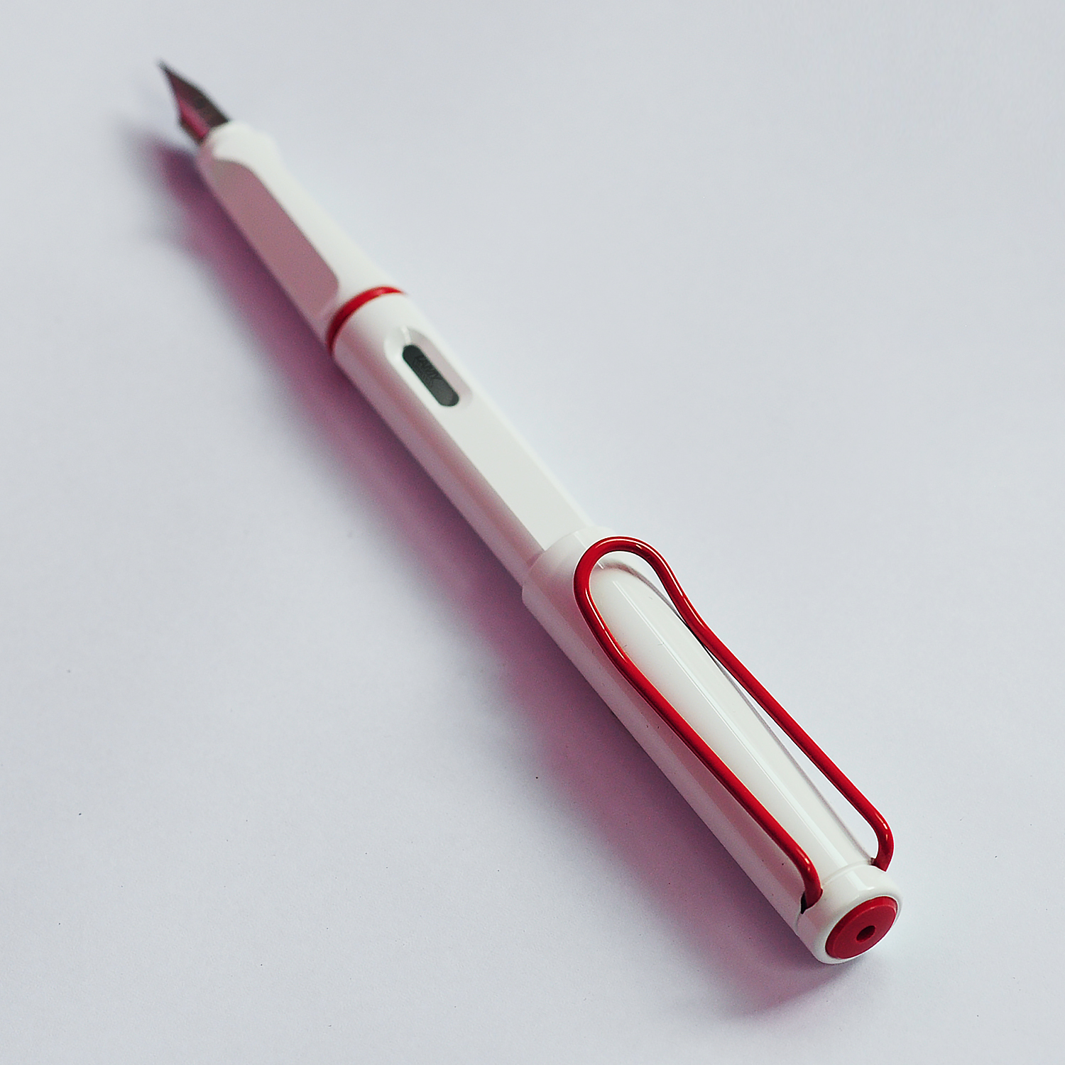 LAMY safari fountain pen white/red clip 2019 limited edition
