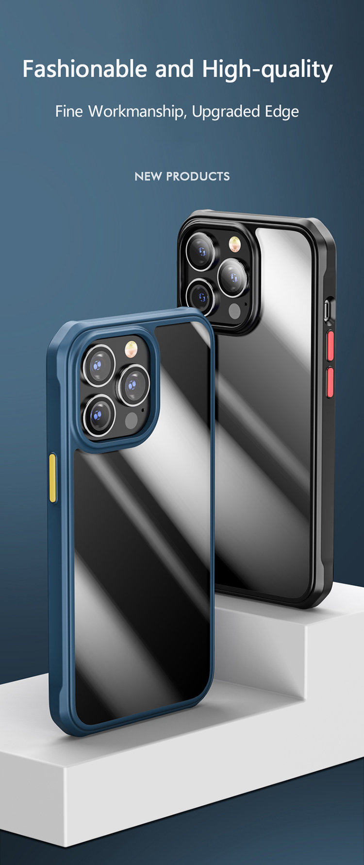 Case iPhone 13 Pro Max # Pre-Order * เคสอะครีลิคใสกันกระแทก + เคสโทรศัพท์กรอบ TPU อ่อน *