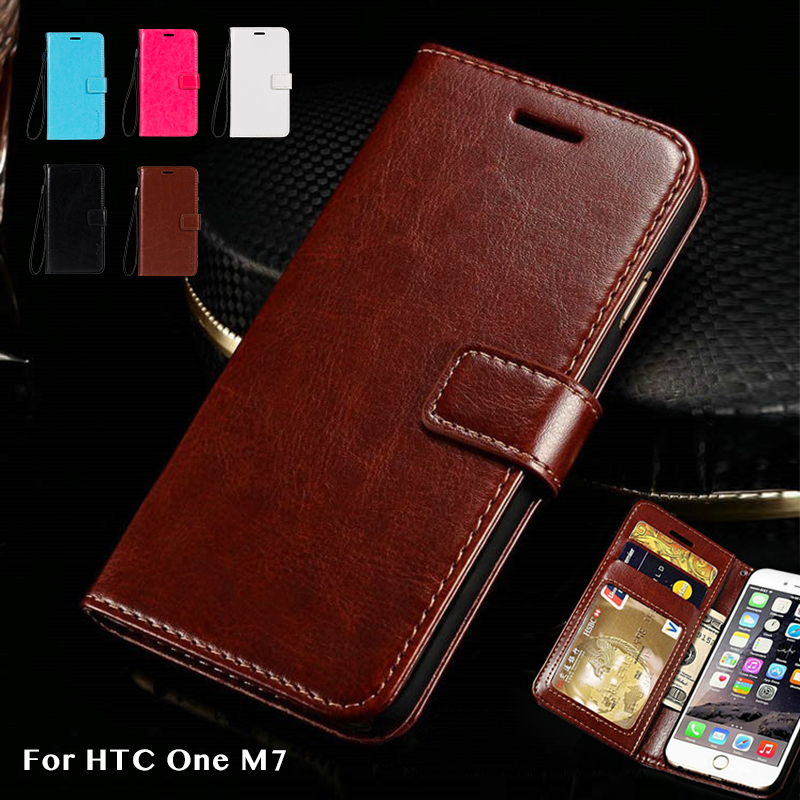 Case HTC One M7 / Pre-order * เคสกระเป๋าสตางค์หนังผิวม้า ซิลิโคนช่องเสียบการ์ดปกหลัง *