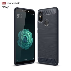 Case Xiaomi Mi A2 / Mi 6X / Pre-Order * พื้นผิวแปรงคาร์บอนไฟเบอร์เคส TPU กันกระแทก *