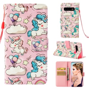 Case Samsung Galaxy S10 / Pre-Order * เคสลายพิมพ์ [Light Spot Decor] ซองใส่กระเป๋าสตางค์ *