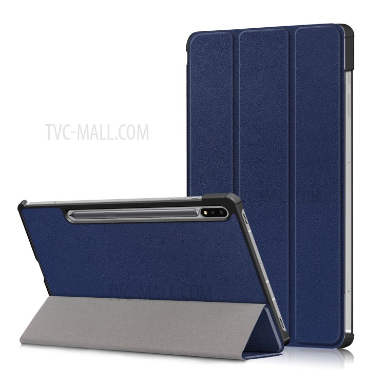 Case Samsung Galaxy Tab S7 FE # Pre- Order * เคส 3- พับ ปกหนัง PU สไตล์เรียบหรู *