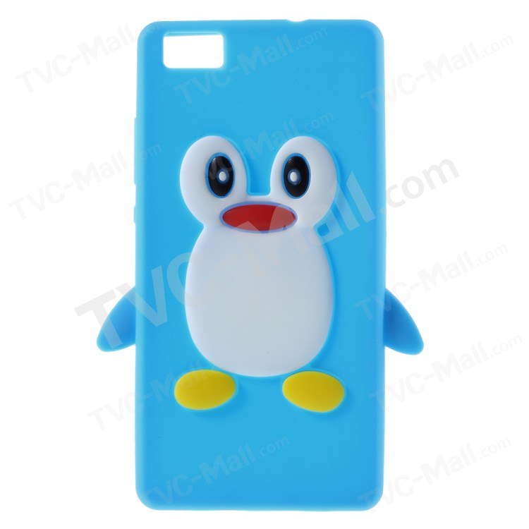 Case Huawei P8 Lite / Pre-order * 3D เพนกวินซิลิโคน *