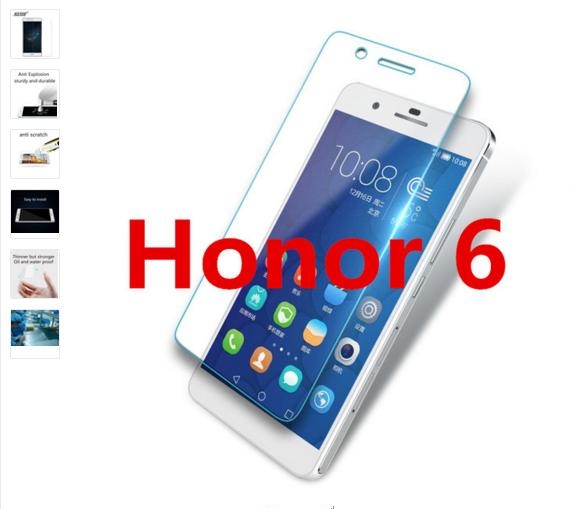 กระจกนิรภัย Huawei Honor 6 / Pre-order * ความแข็ง9 H สมบูรณ์โปร่งใส *