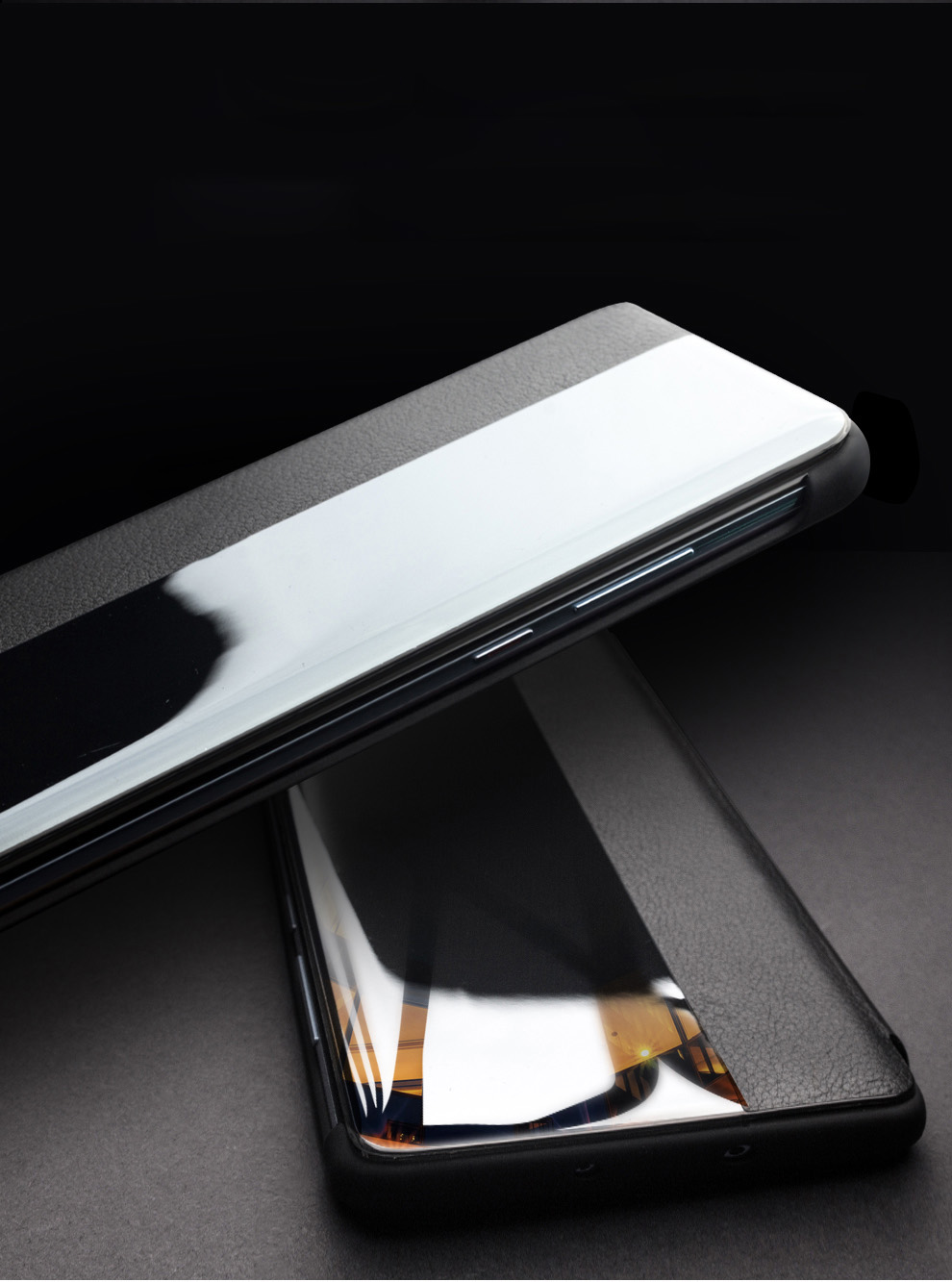 Case Huawei P30 Pro / Pre-Order * QIALINO Smart Phone Case หนังวัวชั้นบนสุดของแท้ สนับสนุนฟังก์ชั่นปลุก / นอนหลับอัจฉริยะ *