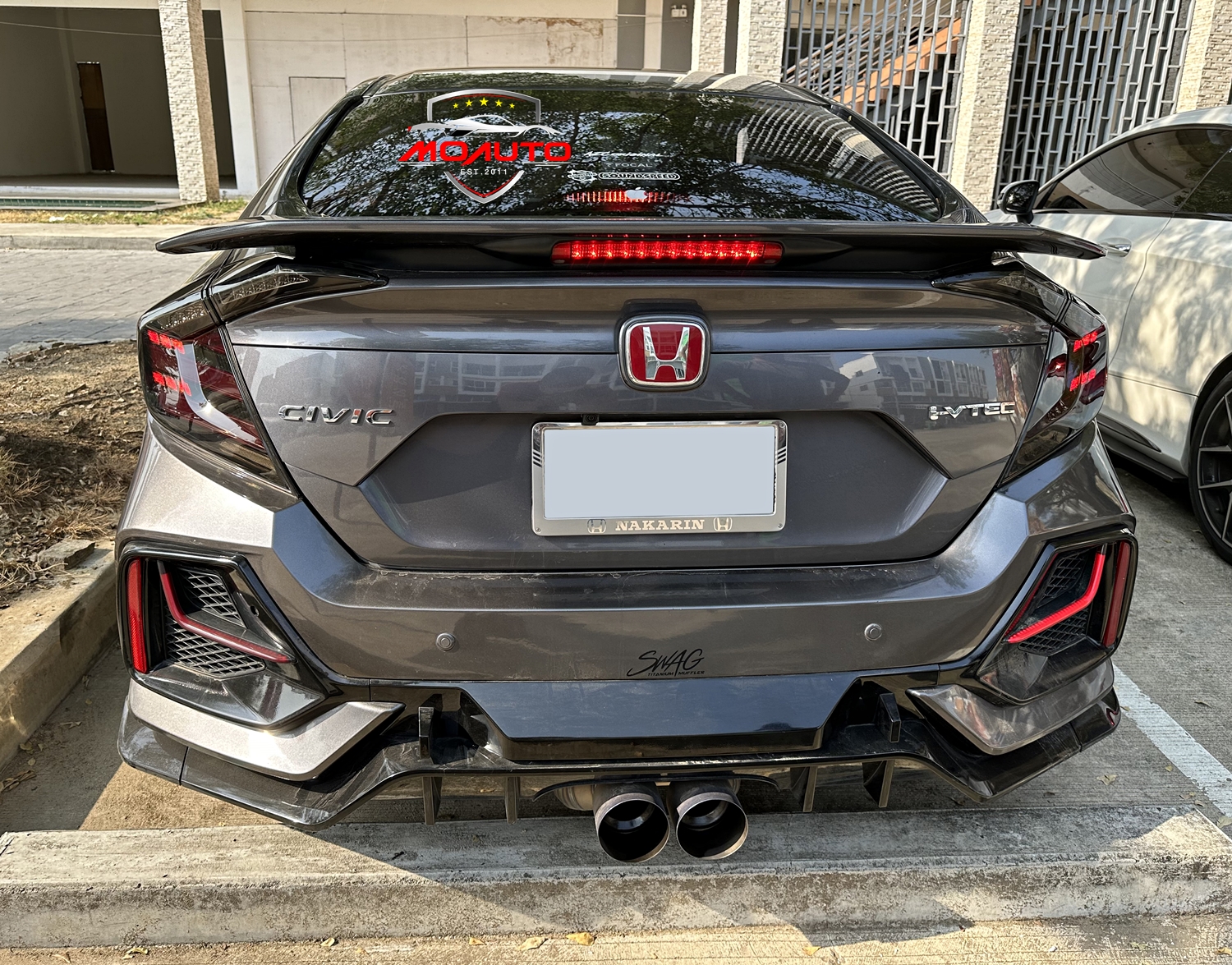 ชุดกระจกช่วยเตือนมุมอับสายตา V2 (Blind Spot Monitor) CIVIC FC / FK