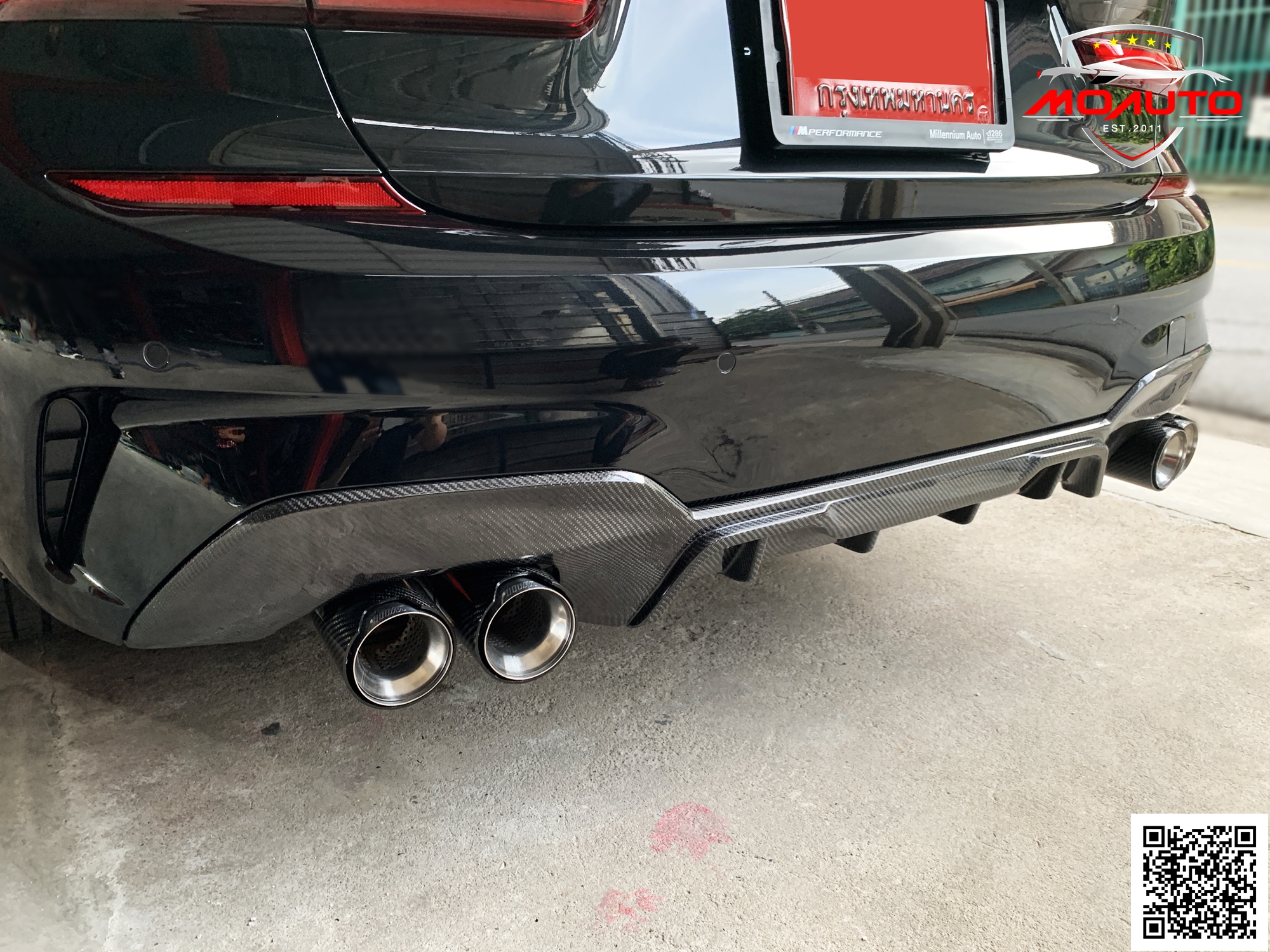 DIFFUSER ท้าย ทรง MP2 BMW G20