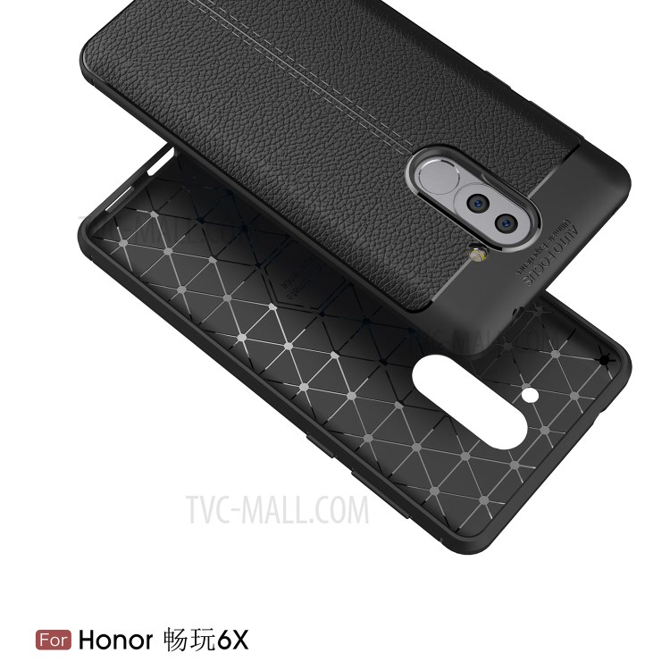 Case Huawei GR5 2017/ Pre-orde * เคส TPU เนื้อลายลิ้นจี่ Litchi Grain Soft TPU Back Casing *