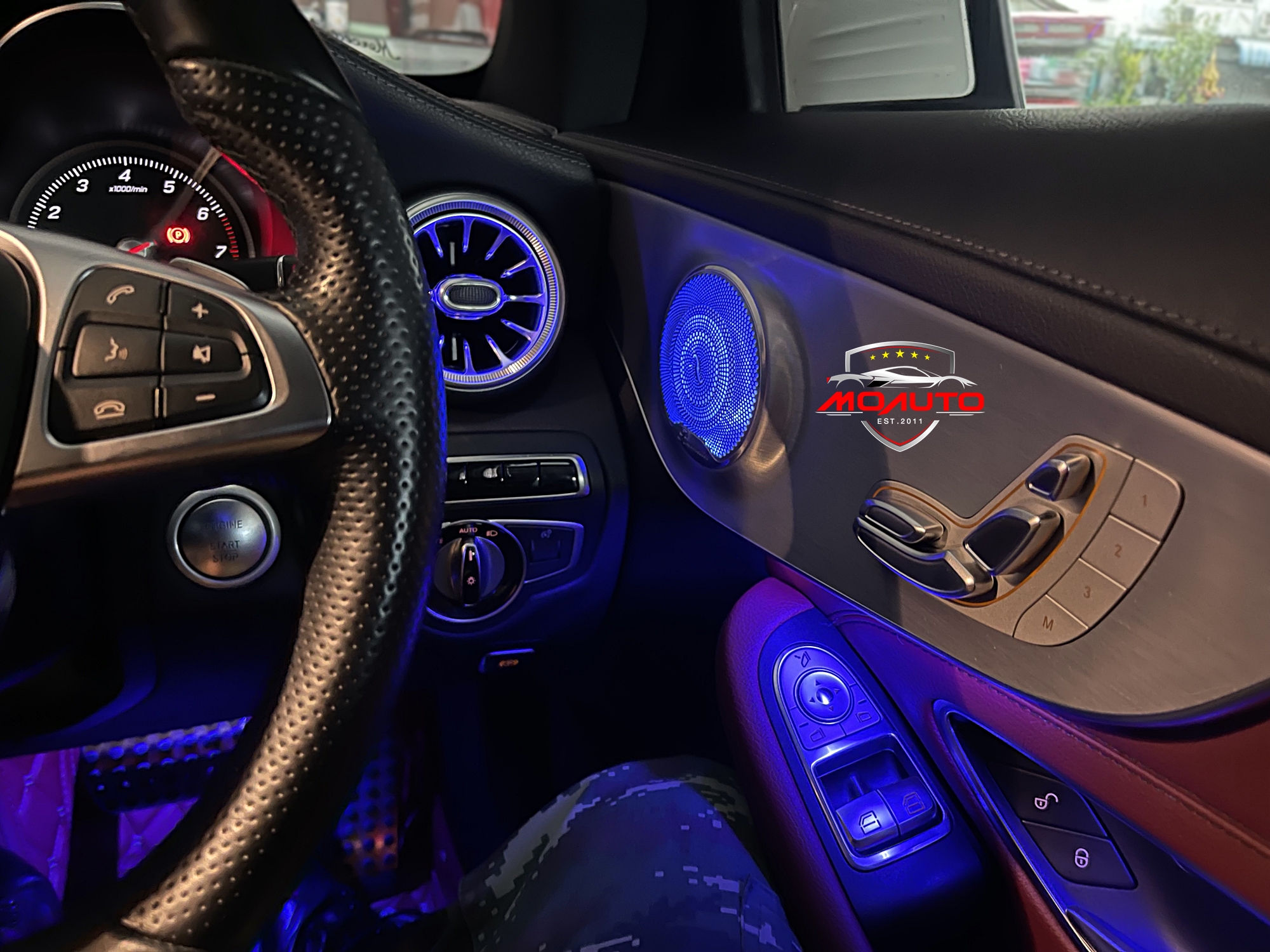 ฝาครอบลำโพงแผงข้างประตู AMBIENT LIGHT - C200 C250 W205