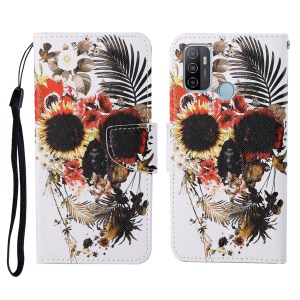 Case OPPO A53 (2020) # Pre-Order * เคสพิมพ์ลายหนัง PU เคสคลุมโทรศัพท์แบบเต็มรูปแบบพร้อมขาตั้ง *