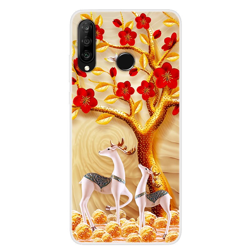 Case Huawei Y7p / Pre-Order * เคสซิลิคอน แฟชั่น Slim Soft TPU ฝาครอบด้านหลัง *