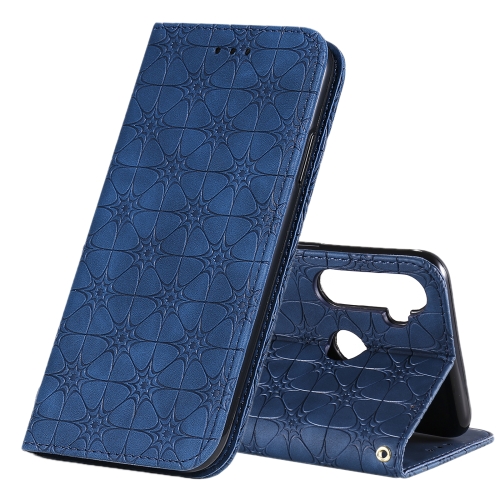 Case Realme 6i # Pre-Order * ลายดอกไม้โชคดีลายนูนซองหนังพลิกแนวนอนแม่เหล็กพร้อมที่วางและช่องเสียบการ์ด *