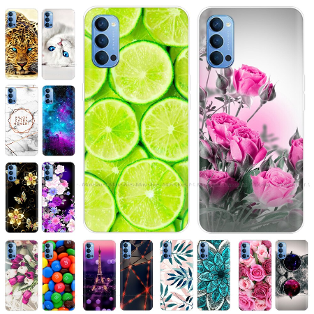 Case OPPO Reno4 4G / Pre-Order * เคส Soft TPUซิลิโคนสีสรรสดใส *
