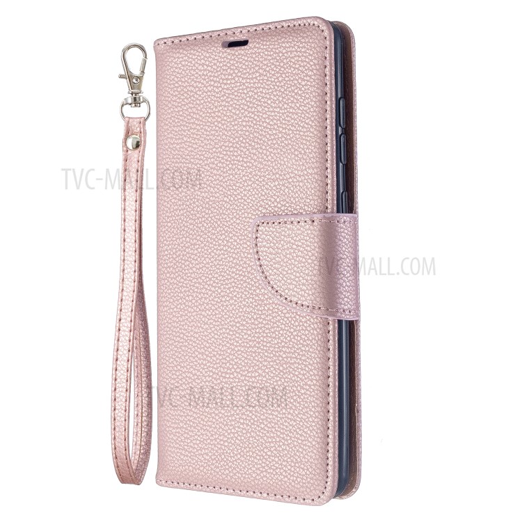 Case Samsung Galaxy A71 / Pre-order * เคสหนังลิ้นจี่สีบริสุทธิ์พร้อมสายคล้องมือ *