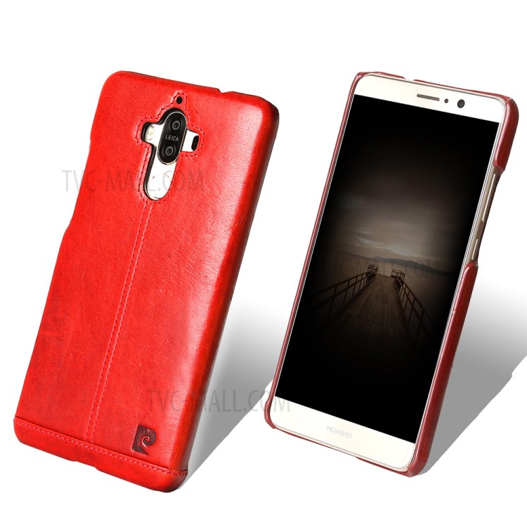 Case Huawei Mate 9 / Pre-order * Pierre Cardin พลาสติกคุณภาพสูงเคลือบด้วยหนังแท้เย็บที่เหนือกว่า *