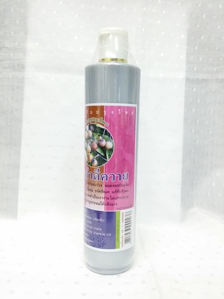 แชมพูสมุนไพร "ประคำดีควาย (มะคำดีควาย)" ขวดใหญ่ บรรจุ 300 ซีซี.