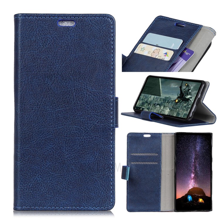 Case Huawei Y7 Pro 2018 / Pre-order * โครเมี่ยมขายึดเครื่องหนังพร้อมช่องใส่การ์ด *