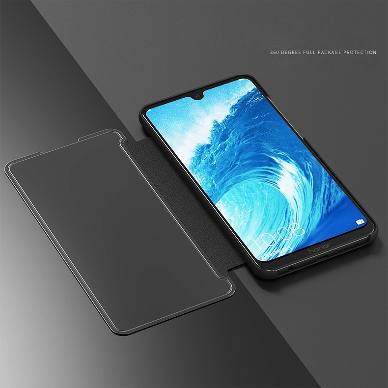 Case Huawei Nova 4 / Pre-Order * หน้าต่างโปร่งแสงเพื่อการดูข้อมูลที่ง่าย พื้นผิวกระจกชุบสามารถใช้เป็นกระจก *