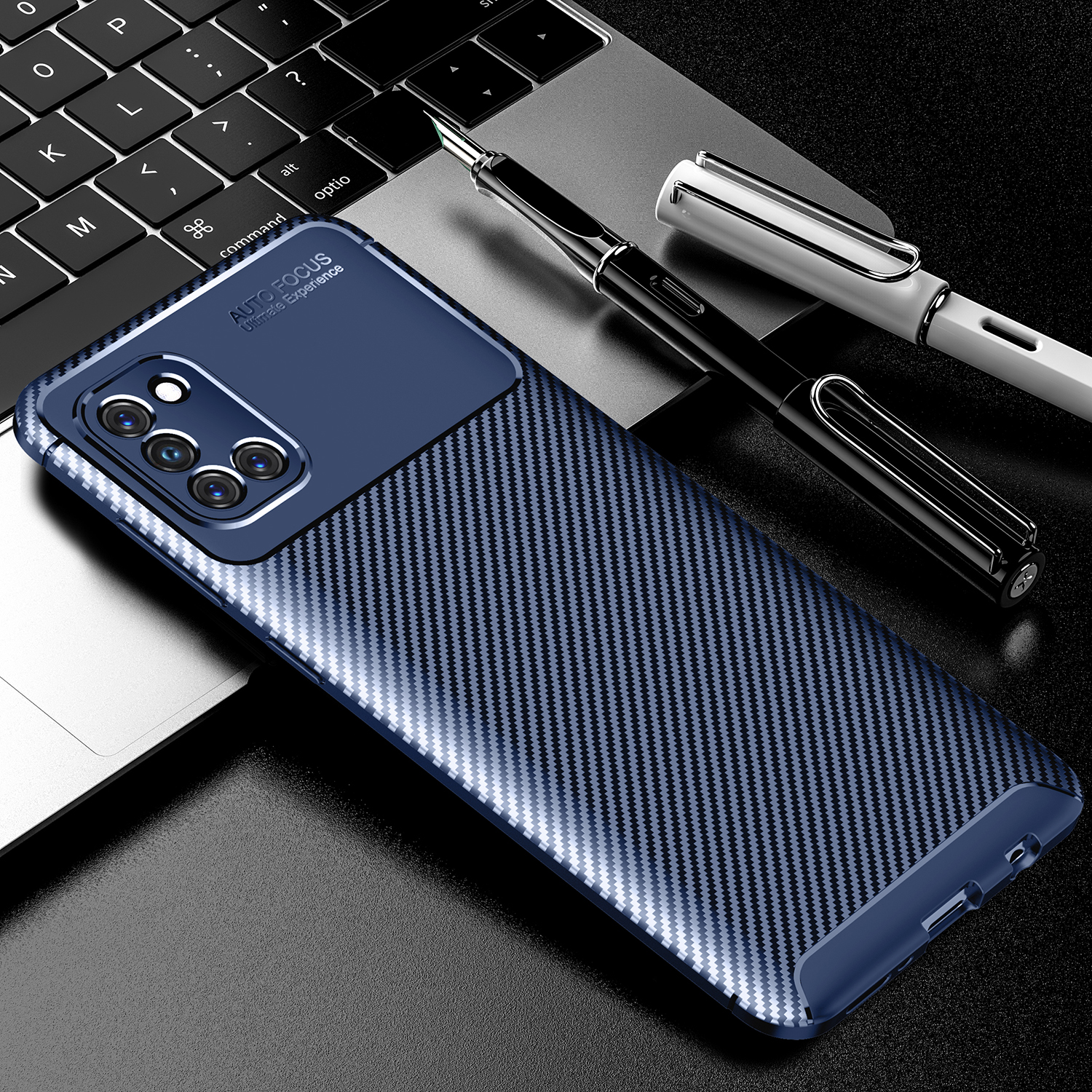 Case Samsung Galaxy A31 / Pre-Order * เคสคาร์บอนไฟเบอร์เนื้อ TPU อ่อนนุ่มยืดหยุ่นและทนทาน *