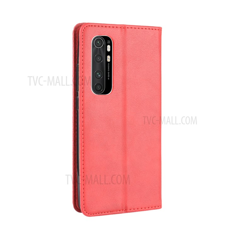 Case Xiaomi Mi Note 10 Lite # Pre-Order * เคสซองหนังย้อนยุคที่ดูดซับอัตโนมัติ หนัง PU สไตล์วินเทจ เรียบหรู สัมผัสนุ่มมือ *