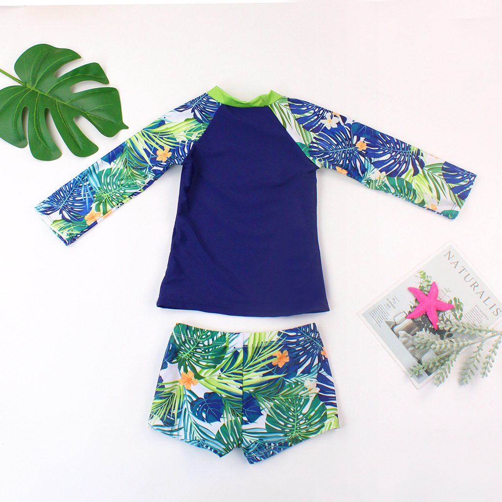 ชุดว่ายน้ำแยกชิ้น สีน้ำเงิน ไซส์ L