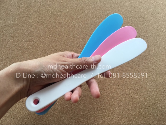 ไม้พายผสมครีม ไม้พายตักครีม ขนาดใหญ่ 21.5 cm. พร้อมส่งสีขาว ชมพู ฟ้า เลือกสีได้