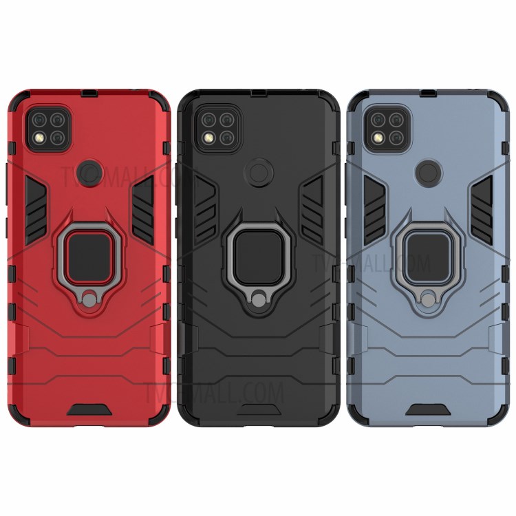 Case Xiaomi Redmi 9C / Pre-order * เคสแหวนนิ้ว Kickstand PC + TPU Hybrid Cover *