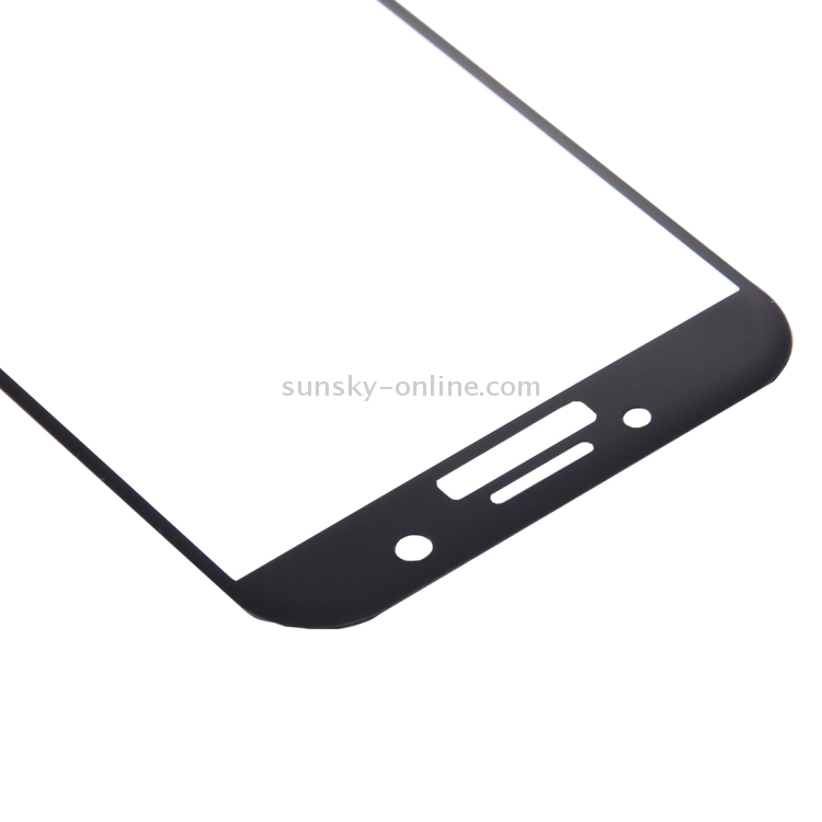 กระจกนิรภัยกันรอย Samsung Galaxy A7 2017 / Pre-order * 0.26mm 9H ความแข็งผิวหน้าจอไหมป้องกันการระเบิดฟิล์มกระจกนิรภัยแบบโค้งเต็มจอ (สีดำ) *