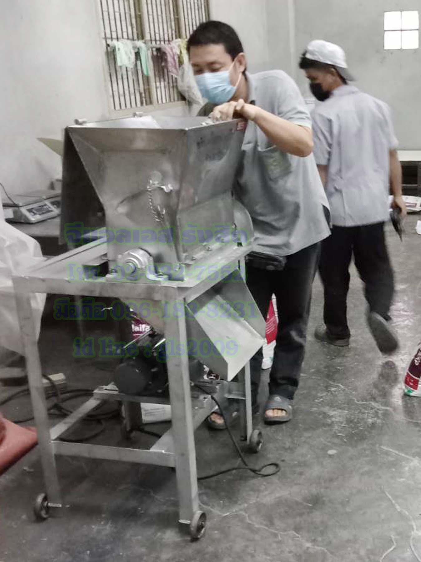 เครื่องโม่แข็งสแตนเลส2กั๊กมอเตอร์3แรง