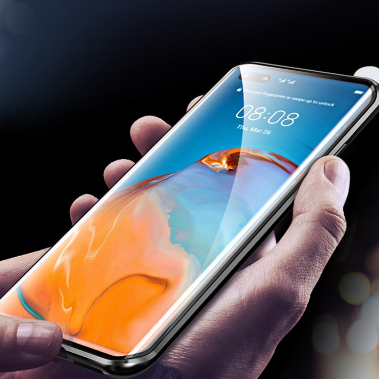 Case Huawei P40 Pro / Pre-order * กระจกเทมเปอร์สองด้านกันกระแทก Magnetic Attraction เคสพร้อมฝาปิดเลนส์กล้อง *