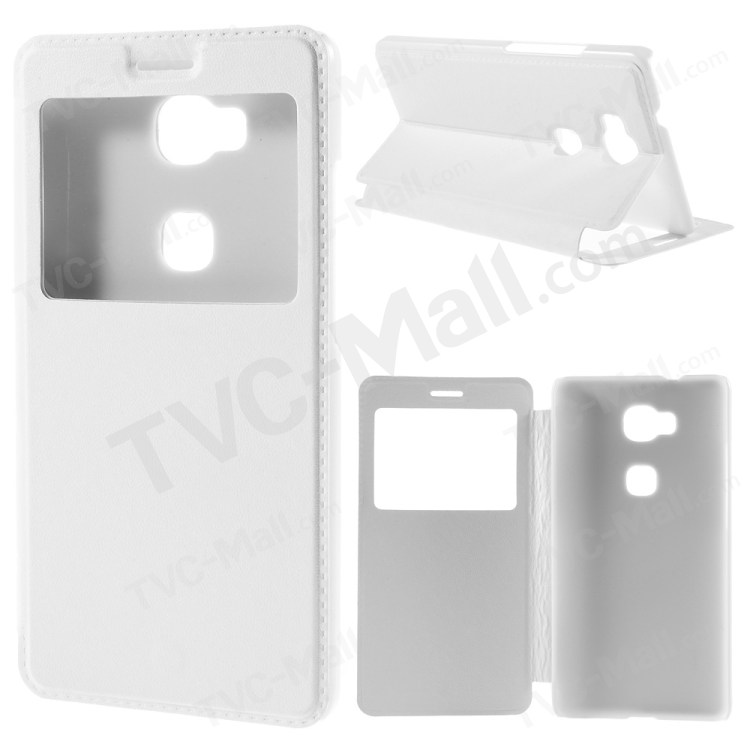 Case Huawei GR 5 / Pre-order * เคส 1ช่องหน้าต่าง หนังPC *