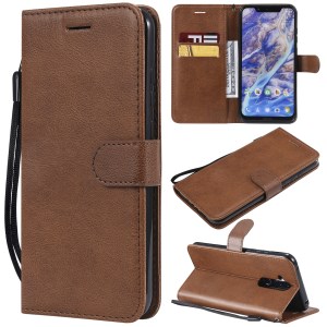Case Nokia 8.1 / Pre-Order * เคสกระเป๋าเงิน Leather Case Stan ช่องเสียบการ์ด Wallet และกระเป๋าซ่อน เข็มกลัดแม่เหล็กเพื่อให้ปิดฝา *