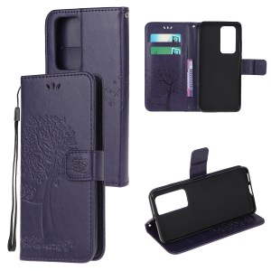 Case Huawei P40 Pro / Pre-order * เคสพิมพ์ลายนกฮูกต้นไม้หนัง PU กระเป๋าสตางค์ *