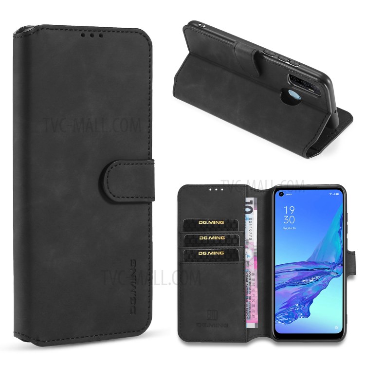 Case OPPO A53 (2020) # Pre-Order * KHAZNEH เคสโทรศัพท์หนังย้อนยุค สไตล์กระเป๋าสตางค์: ช่องใส่การ์ด 2 ช่อง + กระเป๋าเงินสด 1 ช่อง *