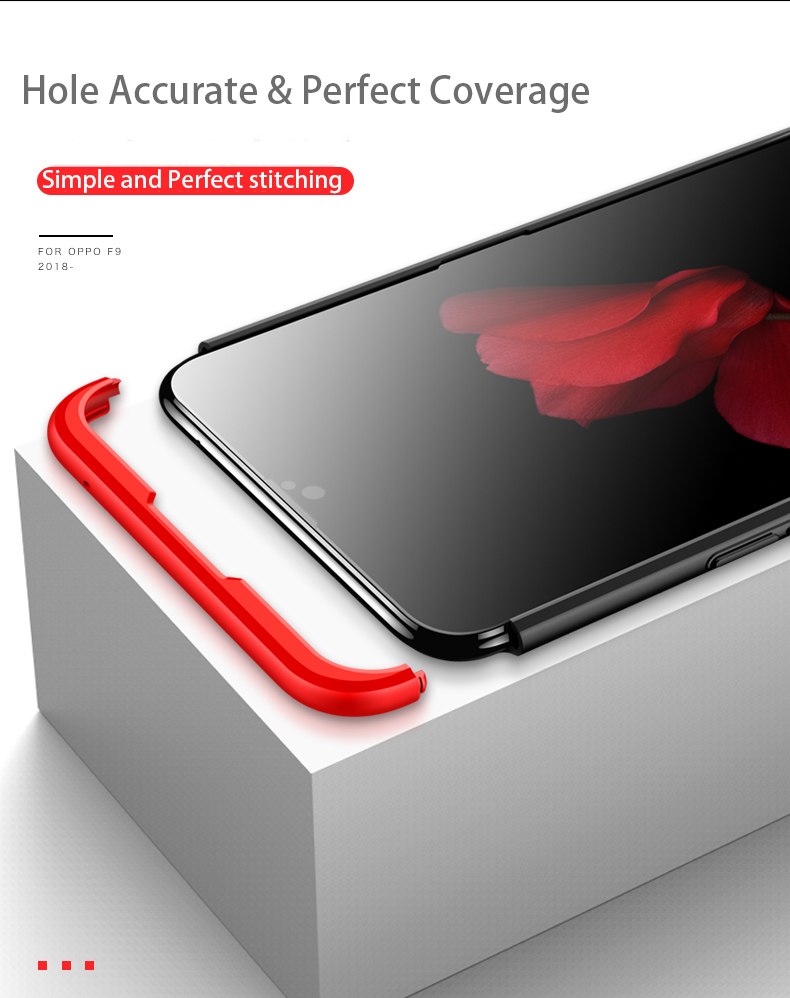 Case OPPO R17 Pro / Pre-Order * เคสบาง 360 คุ้มครองเต็มรูปแบบ 3 in 1 Matte Hard PC *