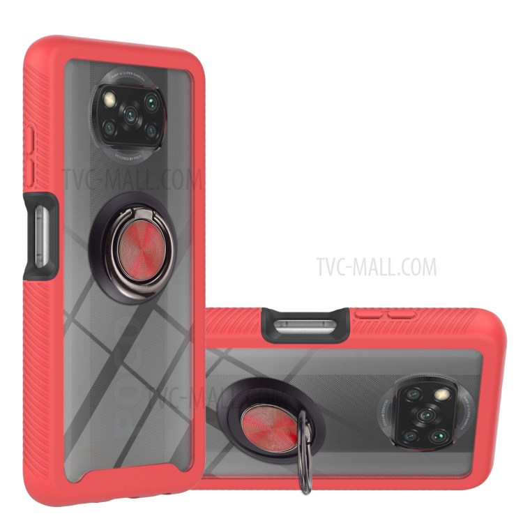 Case Xiaomi Poco X3 Pro / X3 / X3 NFC # Pre-Order * 360 องศา ความคุ้มครองเต็มรูปแบบ เคส TPU + PC แบบไฮบริดพร้อมขาตั้ง *