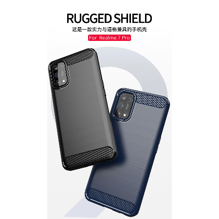 Case Realme 7 Pro / Pre-Order * เคสกันกระแทกซิลิโคนคาร์บอนไฟเบอร์ *