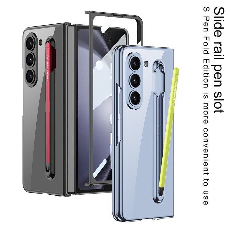 Case Samsung Galaxy Z Fold 5 # Pre-Order * GKK เคสช่องเสียบปากกาฝาครอบโทรศัพท์พีซีฟิล์มกระจกนิรภัย (ไม่มีสไตลัส) *