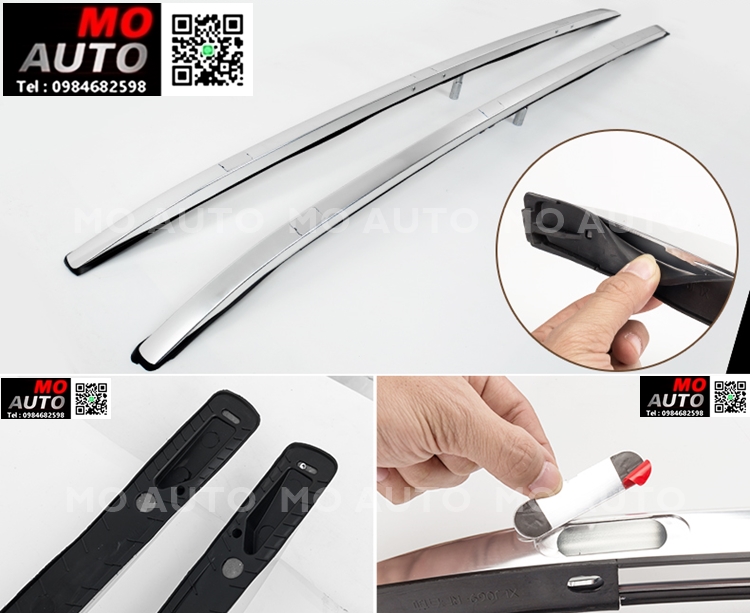 คานเสริมหลังคาคู่ (Roof Rail) แบบแนบ ทรงศูนย์ CR-V G5