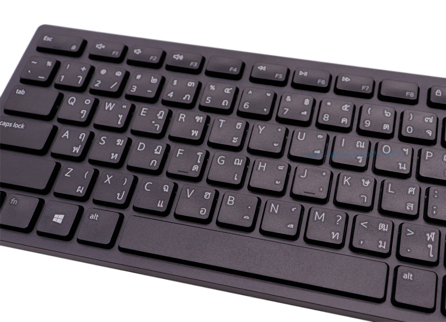 Dell Pro Wireless Keyboard and Mouse - KM5221W แท้ ราคาพิเศษ แป้นพิมพ์ ไทย อังกฤษ คีย์บอร์ด และเม้าส์ ไร้สาย