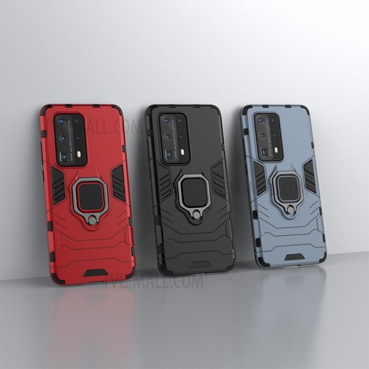 Case Huawei P40 Pro+ / Pre-order * เคส PC + TPU ไฮบริดโทรศัพท์คลุมด้วยขาตั้ง เคสพลาสติกแข็ง + TPU อ่อน = ตัวป้องกันสองชั้น *