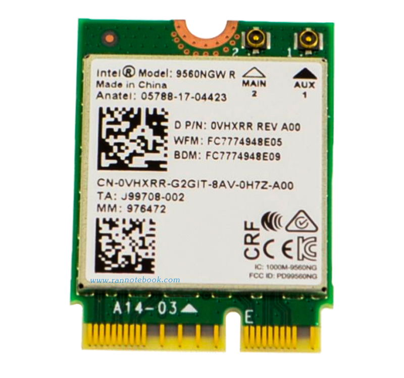 Wireless Card Dell Inspiron 7386 2-in-1 แท้ ราคา พิเศษ การ์ดไวไฟ Dell 7386 แท้ ตรงรุ่น ตรงสเปค ประกันศูนย์ Dell Thailand