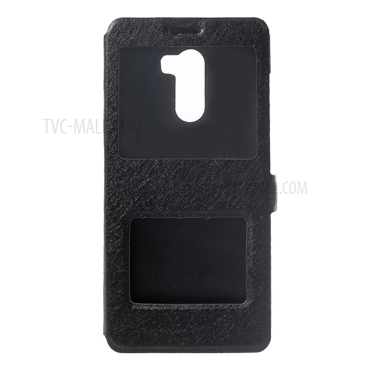 Case Xiaomi Pocophone F1 / พรีออเดอร์ *เคสผ้าไหมเนื้อหนังคู่หน้าต่างยืน การออกแบบหน้าต่างคู่ (ด้านบน: พลาสติก, ด้านล่าง: กลวง) *