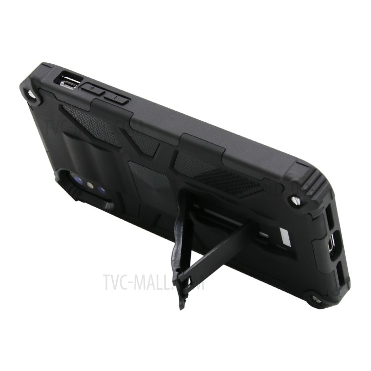 Case iPhone X, iPhone XS / Pre-Order * เคสกันกระแทกแบบไฮบริดขาตั้งพร้อมแผ่นโลหะแม่เหล็ก *