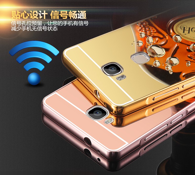 Case Huawei GR 5 / Pre-order * เคสโลหะ 2in1 กรอบเหมือนกระจก *