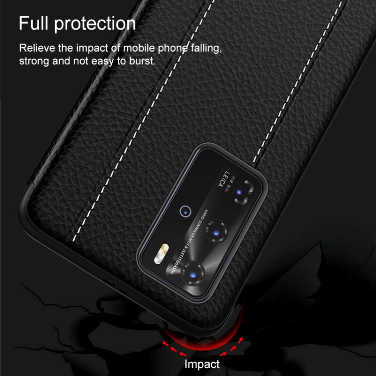Case Huawei P40 Pro+ / Pre-order * เคสหนังวัวแท้สมาร์ท Shckproof แนวนอน *