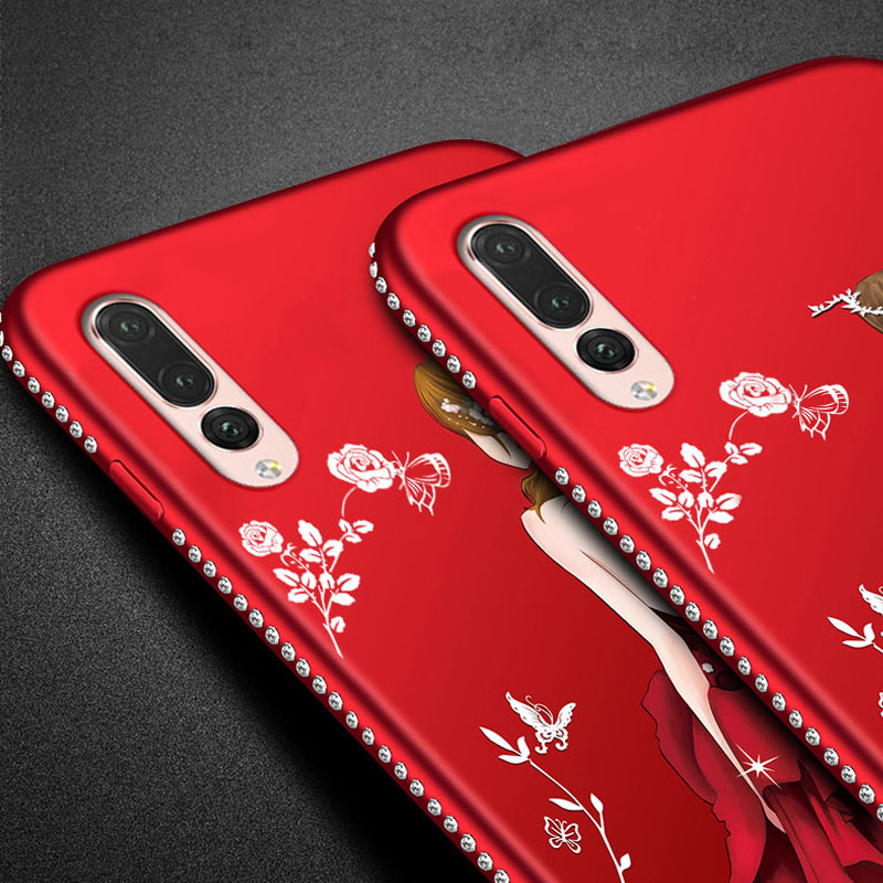 Case Huawei P20 Pro / Pre-order * 3D เพชร TPU ซิลิโคนอ่อนนุ่ม การ์ตูนน่ารัก + สายคล้องคอ *
