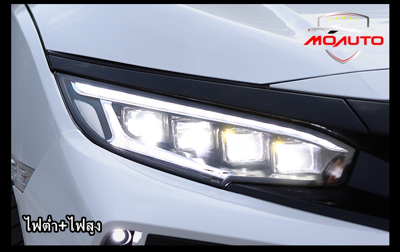 โคมไฟหน้า LED ทรง M SPORT CIVIC FC / FK 2016 - 2021